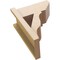 Ekena Millwork 7 1/2-in W x 14-in D x 18-in H Funston Slat Rough Cedar Woodgrain TimberThane Outlooker, Primed Tan OUTUR075X14X18FST24RCPR - alternate 5